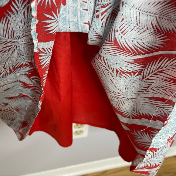 Talbots Floral Oasis Palm Voile Fit & Flare Midi Dress - Picture 9 of 13